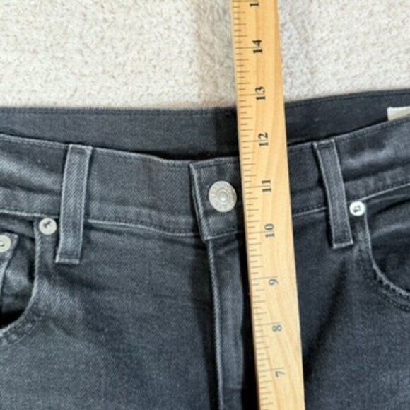 AYR Womens Wide Leg Comfort Stretch Jeans Secret Sauce Black Size 32S Boho Comfy - Picture 7 of 10